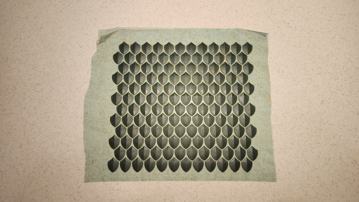 Green Scale fabric